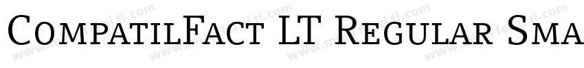 CompatilFact LT Regular Small Caps字体转换